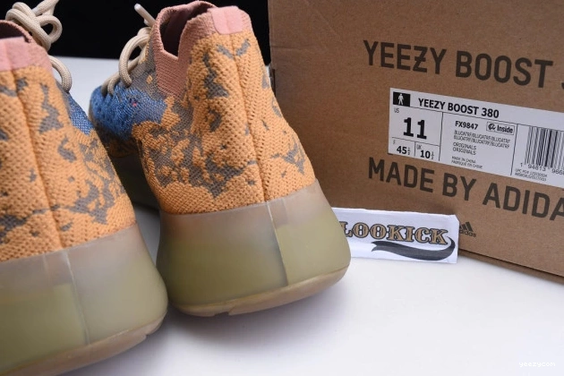REFLECTIVE BOOST BLUE OAT YEEZY ADIDAS 380 FX9847 0718